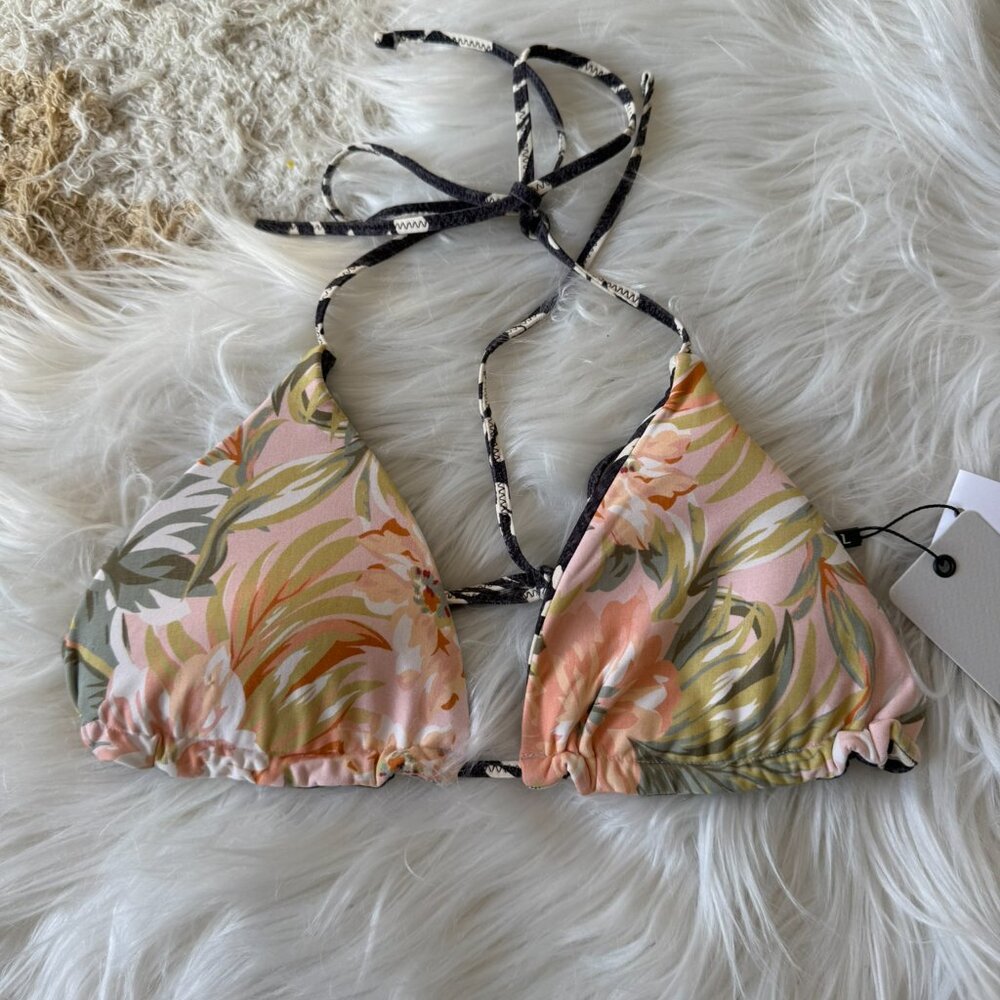 NWT Monte & Lou Reversible Fantasy Floral Triangle Top & Serene Bottoms 6 & 8 - Picture 5 of 9